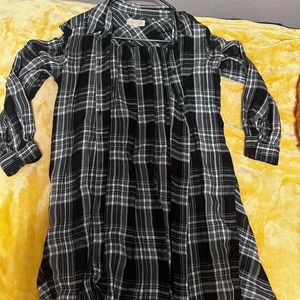 Flannel tunic
